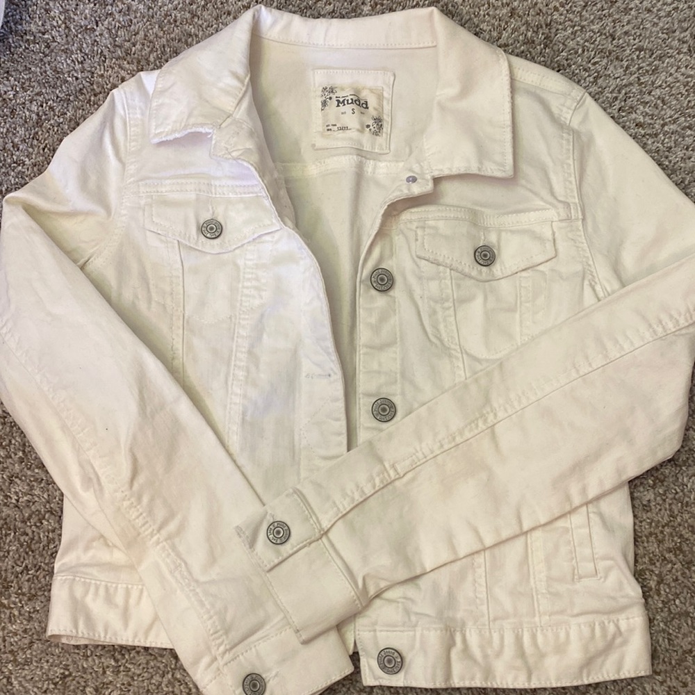 Mudd White Jean Jacket